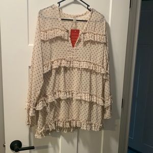 Long sleeve sheer top NWT size L